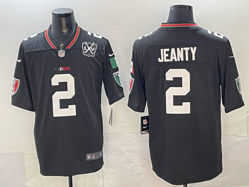 Men 2026 Nike Oakland Raiders #2 Jeanty Black 2th generation Throwback Limited NFL Jersey 002->los angeles dodgers->MLB Jersey